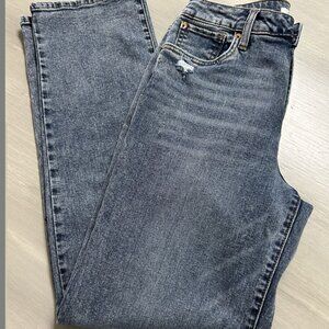 NWT Sts Blu Cameron Straight Leg Light Denim High-rise Cotton Jeans *Size 27